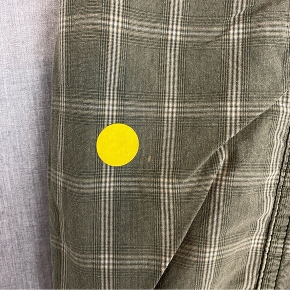 Reitmans Capris Cotton Green Plaid Sz 9 Roll Tab Cuffs Soft Band Elastic Waist - Picture 8 of 12